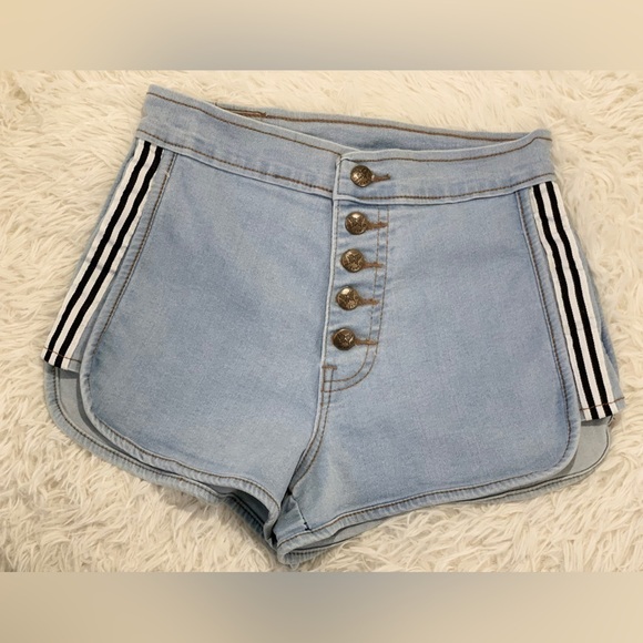 Y2k BB jeans shorts high waisted, L (junior) = Adult S - Picture 16 of 16